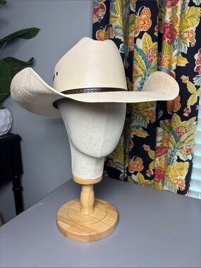 Tombstone 15X Straw Cowboy Hat U.S -Size 7 1/8 MEX - 57